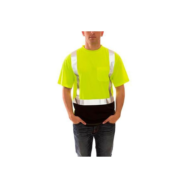 Tingley Hi-Visibility T-Shirt, Class 2, Type R, Polyester, Lime, LG S75122.LG - main